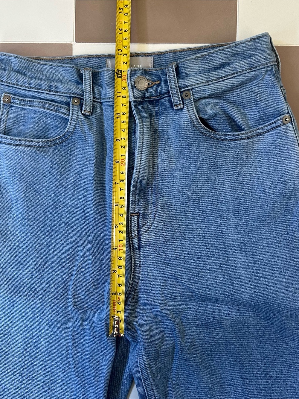 Everlane Way High Jean Light Wash Straight Leg Jeans 26 - Picture 7 of 8